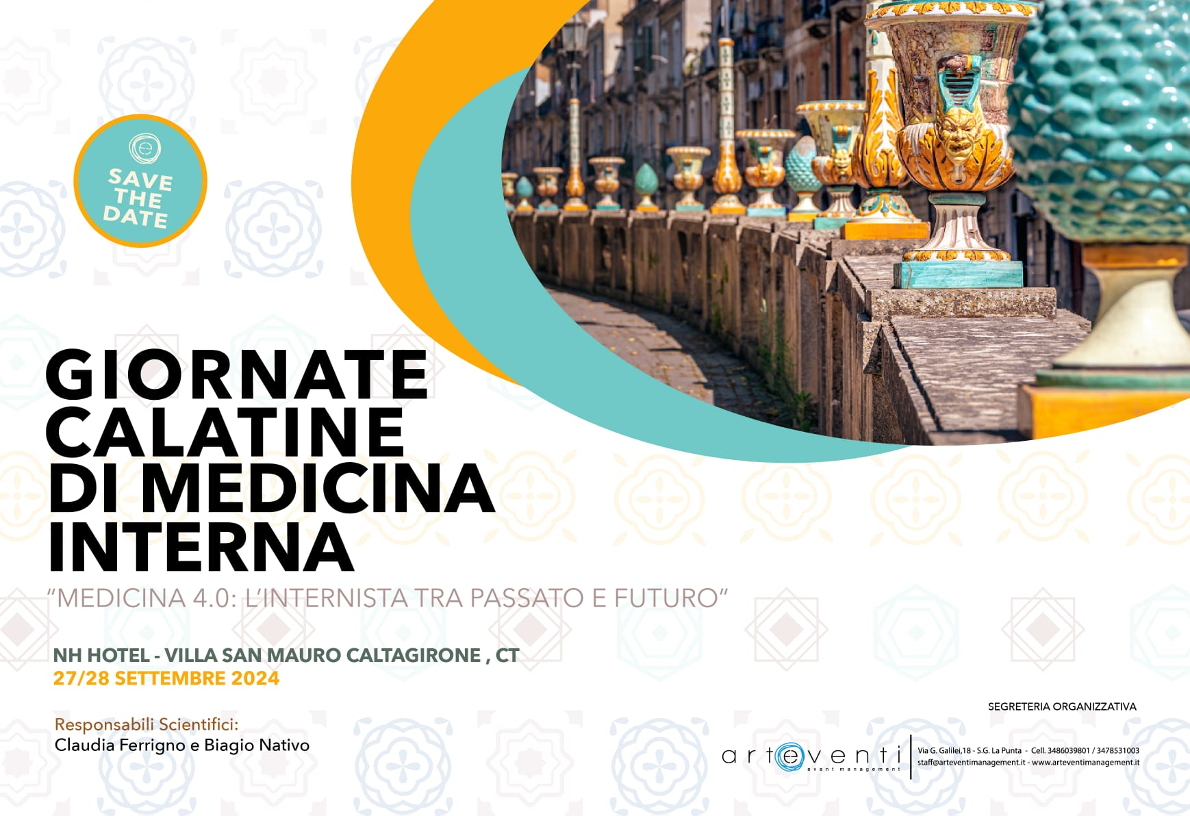 Giornate Calatine di medicina interna - Medicina 4.0: L'internista tra passato e futuro - 27/28 Settembre 2024 - NH Hotel Villa San Mauro - Caltagirone CT